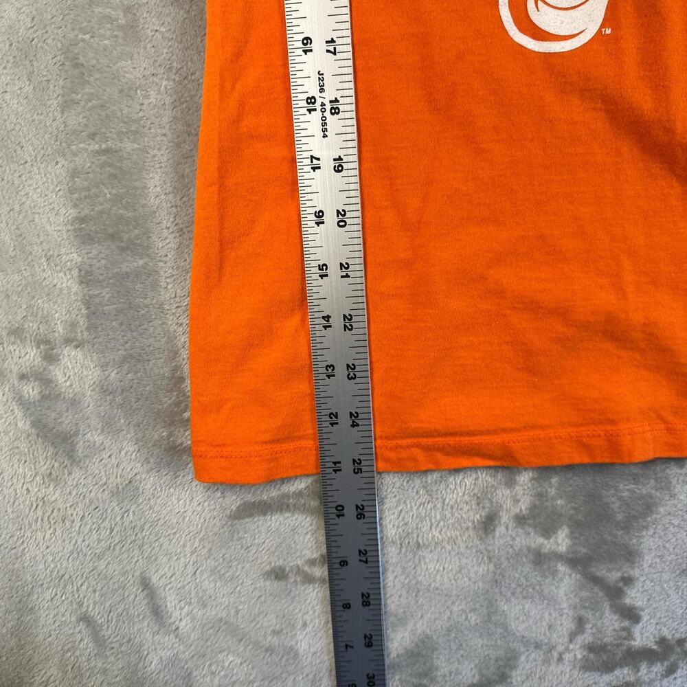MLB Genuine Merchandise Baltimore Orioles Orange Fitted V-neck Graphic T-shirt - Picture 4 of 6